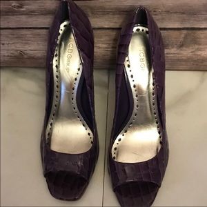 BCBGirls ‘Ariel’ open toe heels size 9.5
